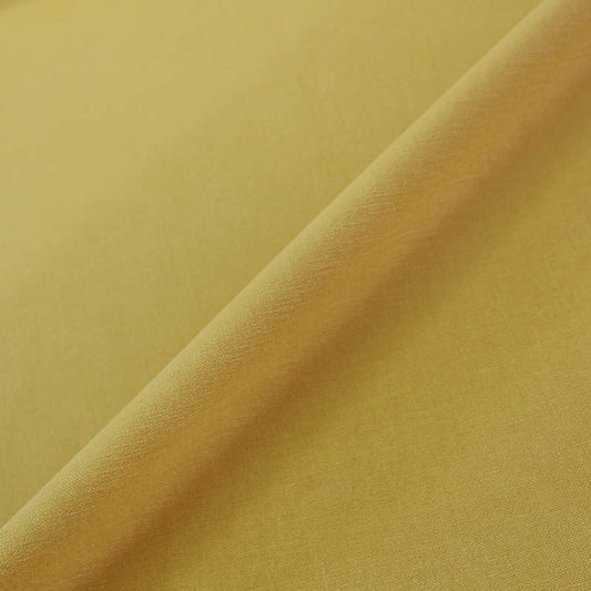 60cm Remnant Home Furnishing Fabric Brushed Panama Weave - Chartreuse Yellow